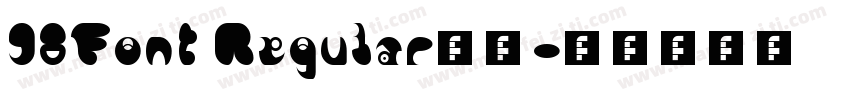 98Font Regular字体字体转换